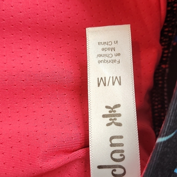 Women's Black and Blue Patterned Bralette - Picture 6 of 7